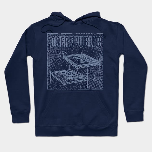 OneRepublic - Technical Drawing Hoodie by Vector Empire